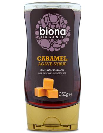 BIONA ORGANIC CARAMEL AGAVE SYRUP 350G