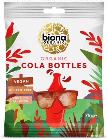 BIONA ORGANIC COLA BOTTLES 75G