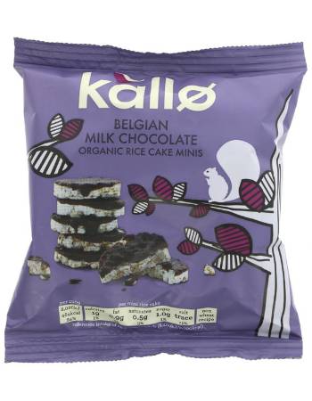 KALLO BELGIAN CHOCOLATE MINI RICE CAKES 40G