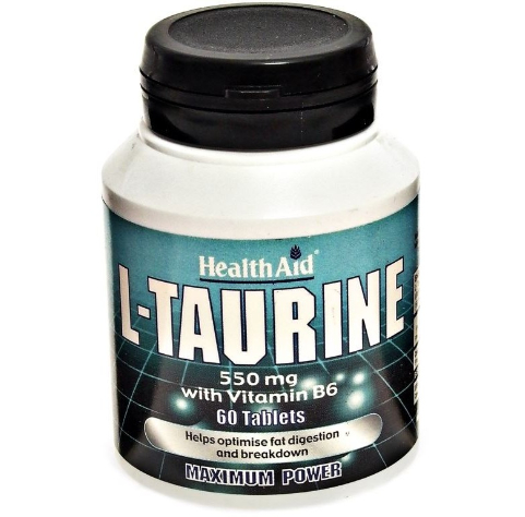 HEALTH AID L-TAURINE 550MG 60 TABLETS