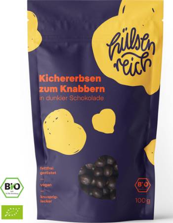 HULSENREICH CHICKPEAS IN DARK CHOCOLATE 100G