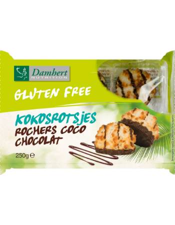 DAMHERT COCONUT ROCKS WITH CHOCOLATE 250G