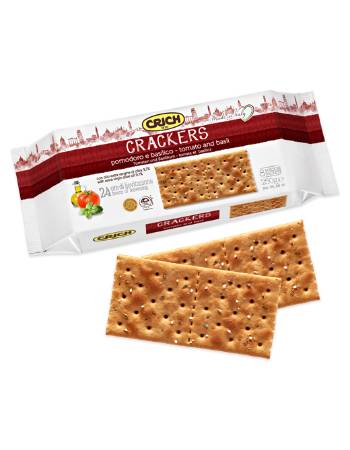 CRICH CRACKERS TOMATO AND BASIL  250G