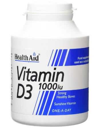 HEALTH AID VITAMIN D3 1000IU 1000 TABLETS (VALUE PACK)