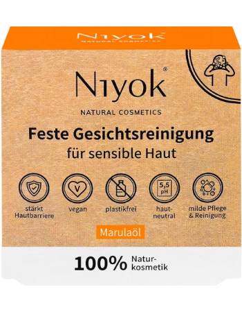 NIYOK SOLID FACE WASH BAR MARULA OIL 80G