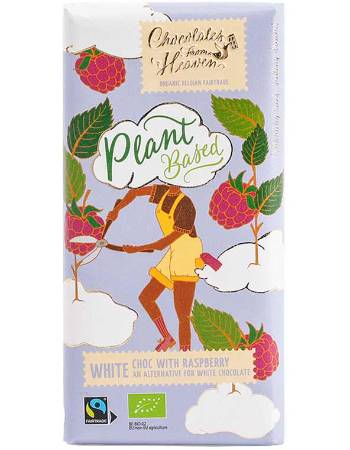 CHOCOLATE FROM HEAVEN WHITE CHOCOLATE WITH RASPBERRY 100G