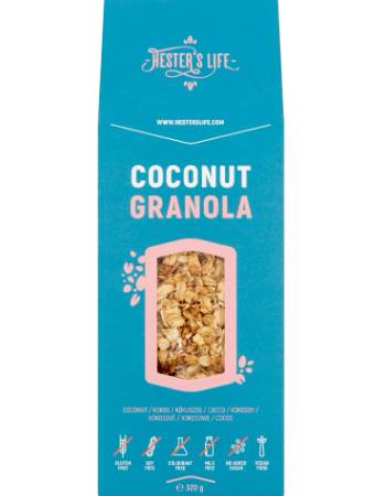 HESTERS LIFE COCONUT GRANOLA 320G