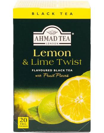 AHMED TEA LEMON & LIME TWIST (20 TEABAGS)