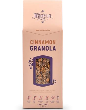 HESTERS LIFE CINNAMON GRANOLA 320G