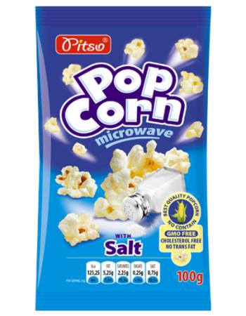 PITSO MICROWAVE POPCORN WITH SALT 100G