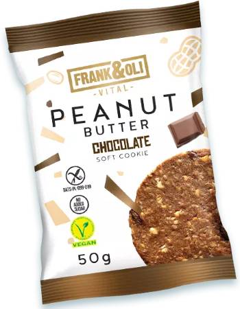 FRANK & OLI PEANUT BUTTER & CHOCOLATE SOFT COOKIE 50G