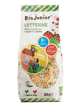 BIO JUNIOR ORGANIC LETTERINE PASTA 200G