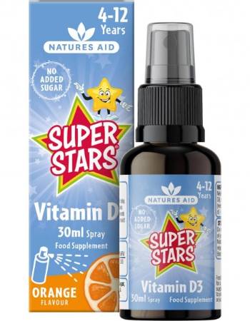 NATURES AID SUPER STARS VITAMIN D3 SPRAY