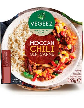 VEGEEZ VEGAN MEXICAN CHILI CON CARNE 400G