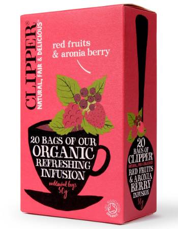 CLIPPER TEA RED FRUITS AND ARONIA BERRY 20 BAGS