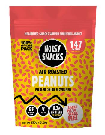 NOISY SNACKS PEANUTS PICKLED ONION FLAVOURED 100G 50% OFF