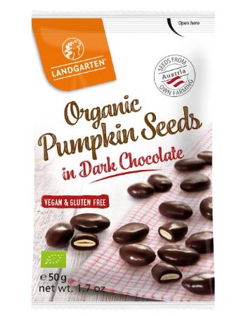 LANDGARTEN PUMPKIN SEED DARK CHOCOLATE 50G