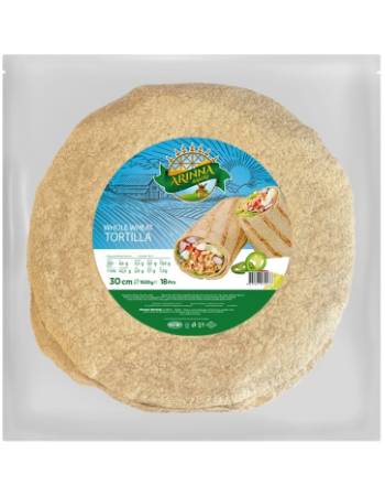 ARINNA 18 WHOLE WHEAT TORTILLA WRAPS (30CM)