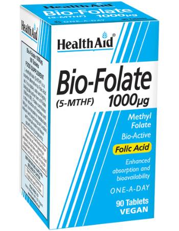 HEALTH AID BIO-FOLATE 1000UG (90 TABLETS)