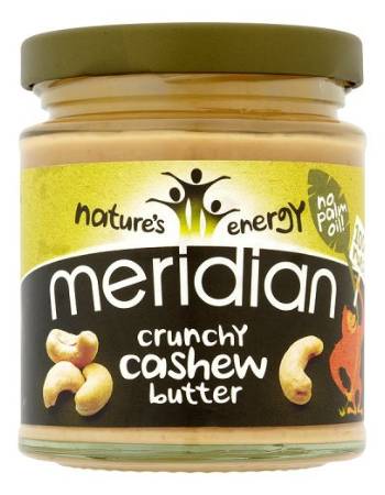 MERIDIAN CRUNCHY CASHEW BUTTER 170G