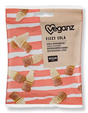 VEGANZ FIZZY COLA BOTTLES 100G