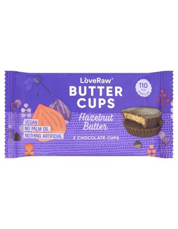 LOVERAW BUTTER CUPS HAZELNUT BUTTER 34G