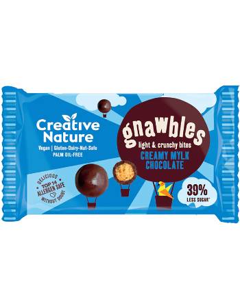CREATIVE NATURE PROTEIN GNAWBLES MILK CHOCOLATE 30G