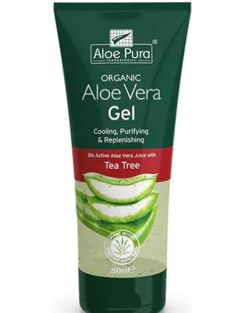 ALOEPURA ALOE VERA GEL WITH TEA TREE 200ML