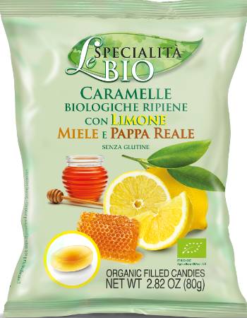 LE SPECIALITA' BIO LEMON HONEY ROYAL JELLY CANDIES 80G