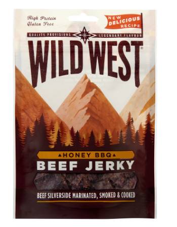 WILD WEST HONEY BBQ BEEF JERKY 70G