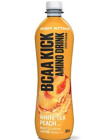 BODY ATTACK BCAA KICK AMINO DRINK 500ML | WHITE TEA PEACH
