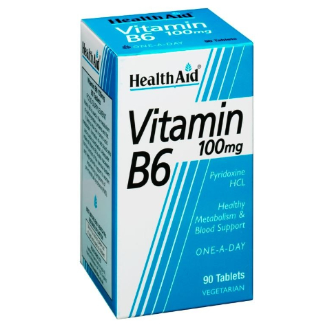 HEALTH AID VITAMIN B6 100MG 90 TABLETS