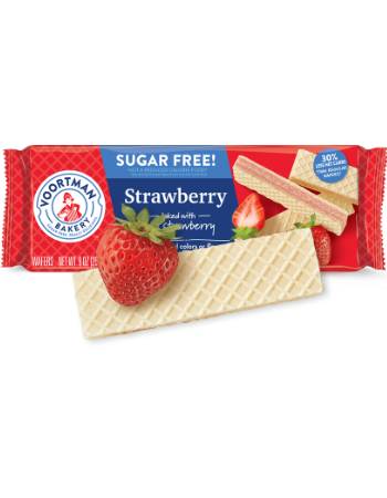 VOORTMAN STRAWBERRY WAFERS 255G