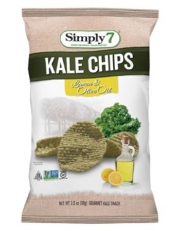 SIMPLY 7 KALE CRISPS LEMON & OLIVE 113G