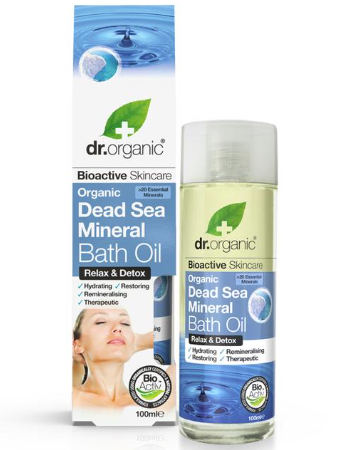 DR ORGANIC DEAD SEA  BATH OIL 100ML