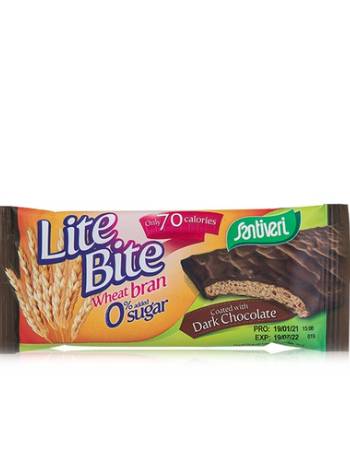 SANTIVERI LITE BITE DARK CHOCOLATE BAR 17G