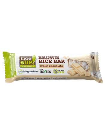 RICE UP WHITE CHOCOLATE BAR 18G