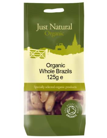 JUST NATURAL BRAZIL NUTS 125G