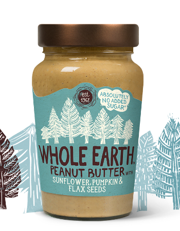 WHOLE EARTH PEANUT BUTTER + MIXED SEEDS 340G