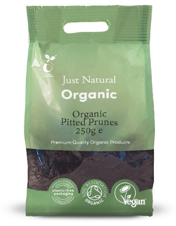 JUST NATURAL PITTED PRUNES 250G