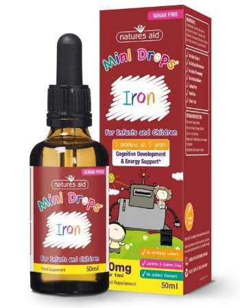 NATURES AID IRON MINI DROPS 50ML