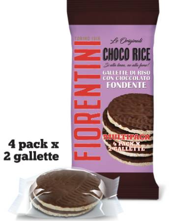 FIORENTINI MULTIPACK DARK CHOCOLATE RICE CAKES 136G