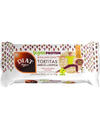 DIAT RADISSON VEGAN PROTEIN RICE LENTIL CAKES 53G