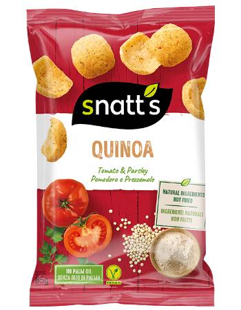 SNATT'S QUINOA TOMATO & PARSLEY CHIPS 85G