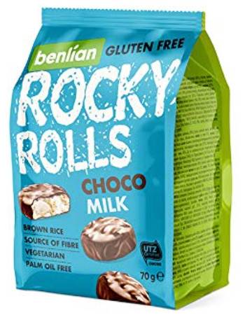 BENLIAN ROCKY ROLLS MILK CHOCOLATE RICE CAKES 70G