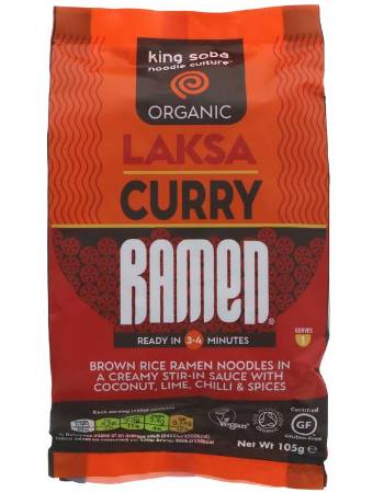 KING SOBA LAKSA CURRY RAMEN 105G