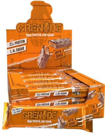 GRENADE CARB KILLA JAFFA QUAKE PROTEIN BAR 60G - CHOCOLATE ORANGE | BUY 12 AND SAVE