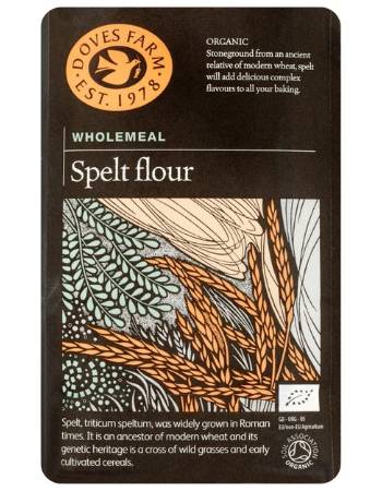 DOVES WHOLEGRAIN SPELT FLOUR 500G