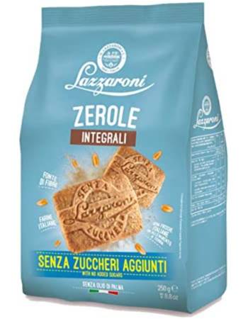LAZZARONI ZEROLE INTEGRALI COOKIES 250G