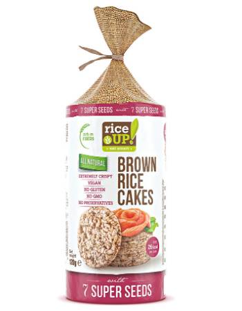 RICE UP RICE CAKES 7 SUPER SEEDS 120G